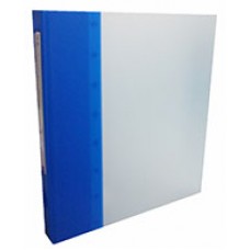 Marbig Binder A4 25mm 2D Clear/Blue EA