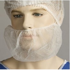 Bastion White Polyprop Beard Covers Single Loop PK 100