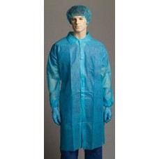 Bastion XXXLg Blue Polyprop Labcoat No Pocket CT 100