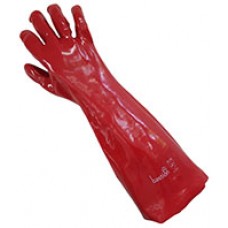 Bastion XL Red PVC Gloves 45cm Cotton Lined CT 72