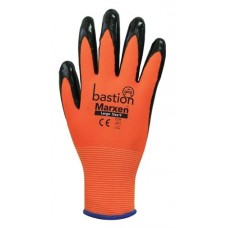 Bastion Marxen XL High Vis Orange Poly w Black Nitrile Coating PR