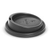 Biopak Lid PLA Black Suit 90mm Coffee Cup CT 1000