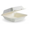 Lunch Box BioCane Clamshell White 7.8x8x3inch CT 200