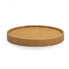 430-950ml -12-32oz Kraft Paper BioBowl Lid CT 500