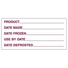 Removable 102x47mm Frozen Prep Label RL 500