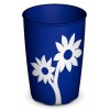 Ornamin Mod 820 Grip Cup Blue w White Flower EA