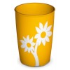 Ornamin Mod 820 Grip Cup Yellow w White Flower EA