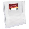 Deflecto A4 Wall Mount Brochure Holder Clear EA