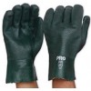 Green PVC Glove Double Dipped Length 27cm PR