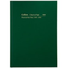 Collins Diary Financial Year Green A4 Day to a Page EA