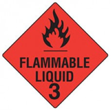 Sign Flammable Liquid Decal 270 x 270mm Adhesive EA