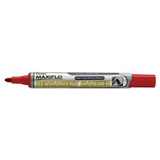 Pentel Maxiflo Action Pump Red Bullet Perm (PK 12)