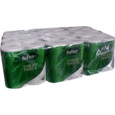 Softex 1 Ply Toilet Tissue 850 Sheet 4 Pack (CT 48)